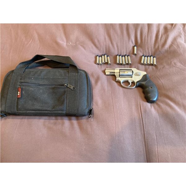 SMITH & WESSON .38 SPECIAL W/16 ROUNDS AMMO & SOFT CASE SN:BMA54479