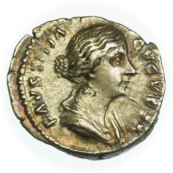 Ancient. Roman Empire 147-75 AD Faustina II Denarius