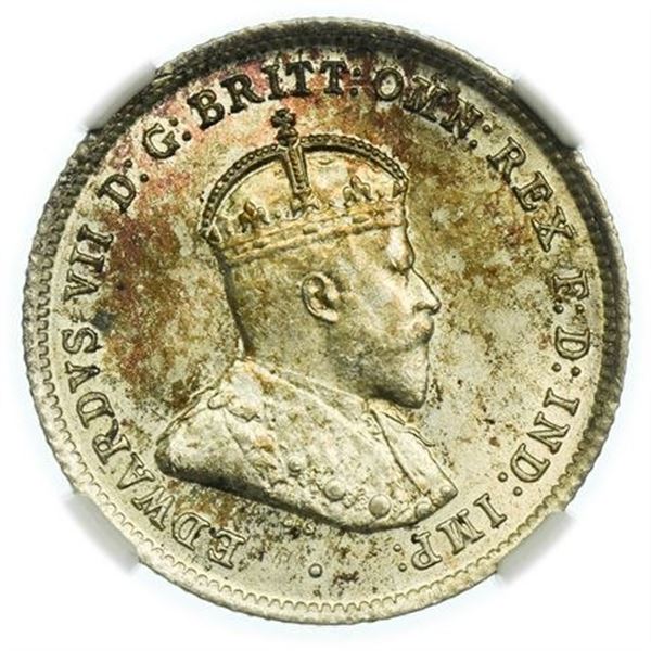 Australia 1910 Sixpence NGC MS-62