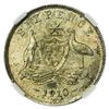 Image 3 : Australia 1910 Sixpence NGC MS-62
