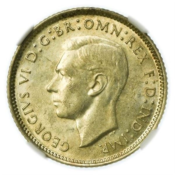 Australia 1940 Sixpence NGC MS-62