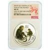 Image 2 : Australia 2016P Gilt Year of Monkey NGC MS-70
