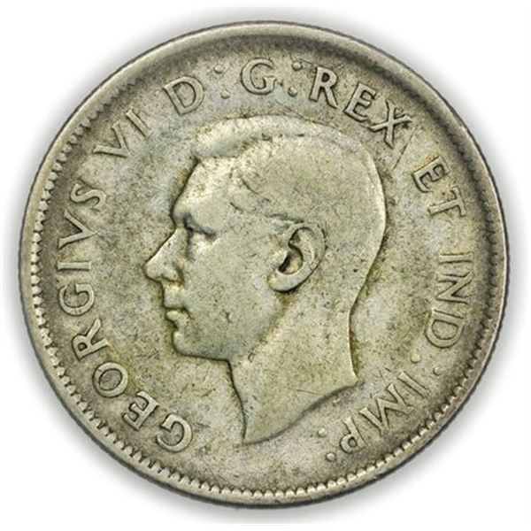 Canada KM#35 1947 Dot After 7 25 Cents