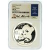 Image 2 : China 2019 Silver Panda NGC MS-70 Iskowitz Label