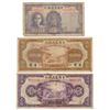 Image 1 : China Lot of 3 P#475-77 1941 5,50, 100 Yuan Notes