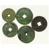 Image 2 : China Lot of 5 Large Cash Coins