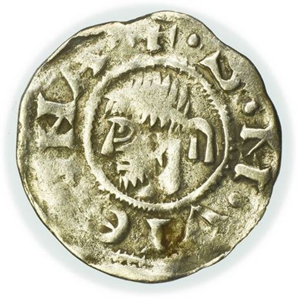 France, Vienne 12th Century AD AR Denier