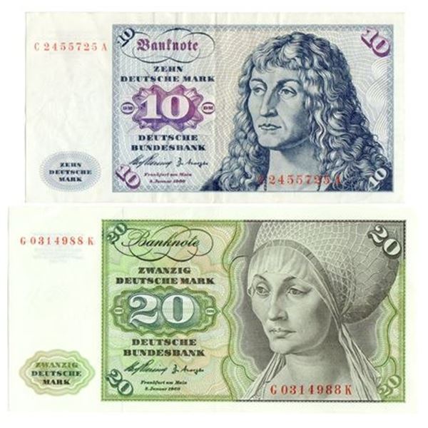 Germany, Fed Rep. P#19 & 20 10 & 20 Deutsche Marks