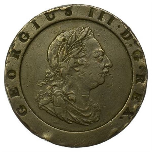 Great Britain KM#619 1797 Two Pence