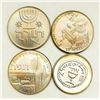 Image 1 : Israel 4 Coins 1958-60 3 Lira 1 Half Lira UNC