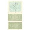 Image 2 : Italy P#M12 3 Notes 5 Lire & 2 P#29 1 Lira Notes