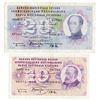 Image 1 : Switzerland 1961 10 & 20 Francs 2 Notes