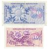 Image 2 : Switzerland 1961 10 & 20 Francs 2 Notes