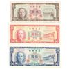 Image 1 : Taiwan Lot of 3 Notes 1960's 10 Yuan, 5 Yuan