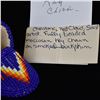 Image 8 : Sioux Beaded Leather Mocassin Keyring, Red Cloud