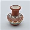 Image 2 : Native American Navajo Etched Pottery Vase