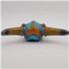 Image 5 : Southwestern Hand Painted Composition Cow Skull