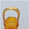 Image 6 : Vintage Marigold Opalescent Carnival Glass Basket