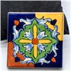 Image 12 : 6 Mexican Glazed Pottery Tile Magnets