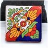 Image 4 : 6 Mexican Glazed Pottery Tile Magnets