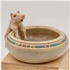 Image 1 : Hand Crafted Stoneware Pottery Pig Bowl
