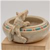 Image 3 : Hand Crafted Stoneware Pottery Pig Bowl