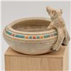 Image 4 : Hand Crafted Stoneware Pottery Pig Bowl