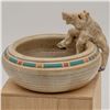 Image 5 : Hand Crafted Stoneware Pottery Pig Bowl