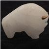 Image 3 : Zuni White Quartz Buffalo Fetish by Lynn Quam