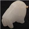Image 4 : Zuni White Quartz Buffalo Fetish by Lynn Quam