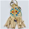 Image 2 : Eastern Woodlands Quilled & Beaded Leather Pouch