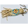 Image 4 : Eastern Woodlands Quilled & Beaded Leather Pouch