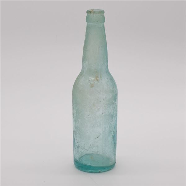 Adolphus Busch Aqua Glass Beer Bottle