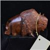 Image 2 : EarthView Desert Ironwood Buffalo Sculpture