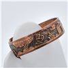 Image 2 : Navajo Copper Storyteller Cuff Bracelet, Becenti