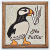 Image 1 : Fiesta Tiles ''No Puffin'' Framed Decorative Tile