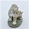 Image 2 : Albino Tiger with Cub Ceramic Figurine