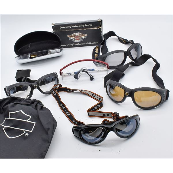 5 Pairs of Motorcycle Goggles