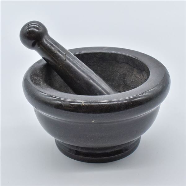 Vintage Marble Mortar and Pestle