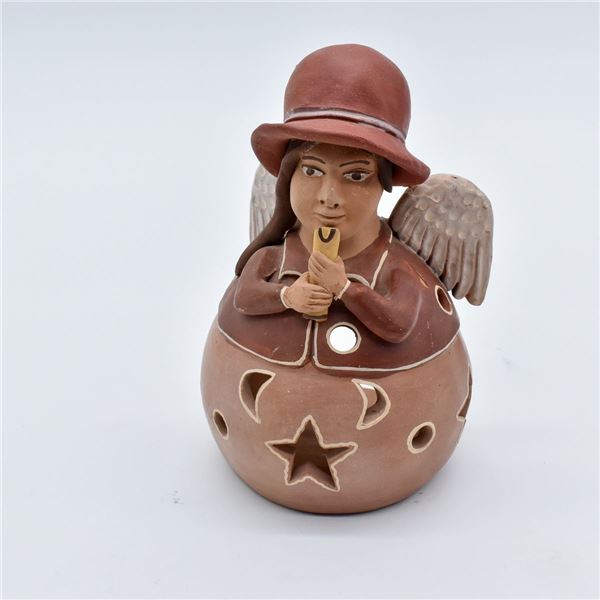 Guatemalan Pottery Flute Playing Angel