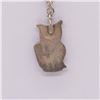 Image 3 : Zuni Inlay Owl Pendant Necklace by Lesansee