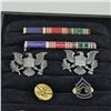 Image 2 : Collection of Military Medals, Ribbons, and Brass