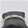 Image 2 : Tibetan Silver Turquoise and Coral Link Bracelet