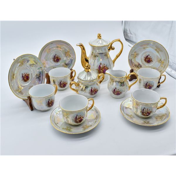 GNA Fine Porcelain Tea Set, Serving for 4