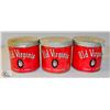 Image 1 : LOT OF 3 VINTAGE OLD VIRGINIA TOBACCO TINS
