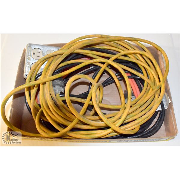 FLAT OF EXTENSION CORDS AND OUTLET BOX