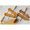 Image 1 : LOT OF TWO CRAFTSMAN HAND SCREW WOOD CLAMPS