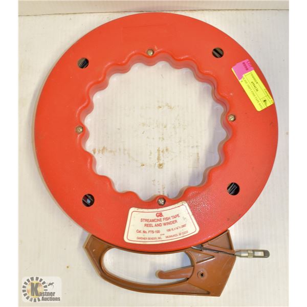 STREAMLINE 100FT FISH TAPE REEL & WINDER