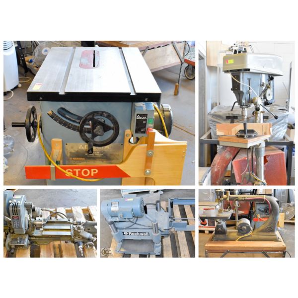 FEATURED LOTS: HEAVY DUTY WOOD WORKING TOOLS