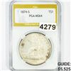 1874-S Silver Trade Dollar PGA - MS64